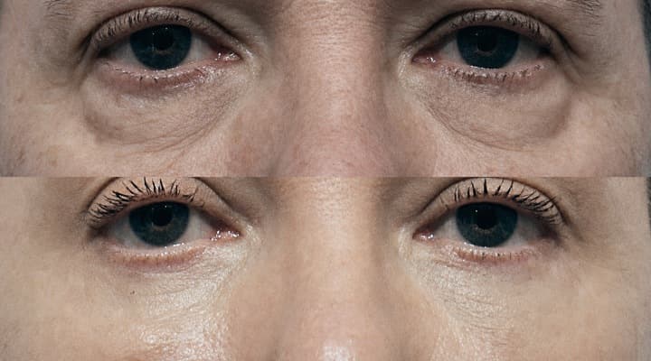 Before and after — 海外患者様 · 目の下の脂肪再配置, patient 海外症例 12