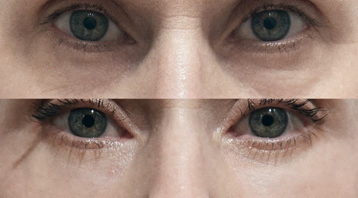 Before and after — 海外患者様 · 目の下の脂肪再配置, patient 海外症例 13